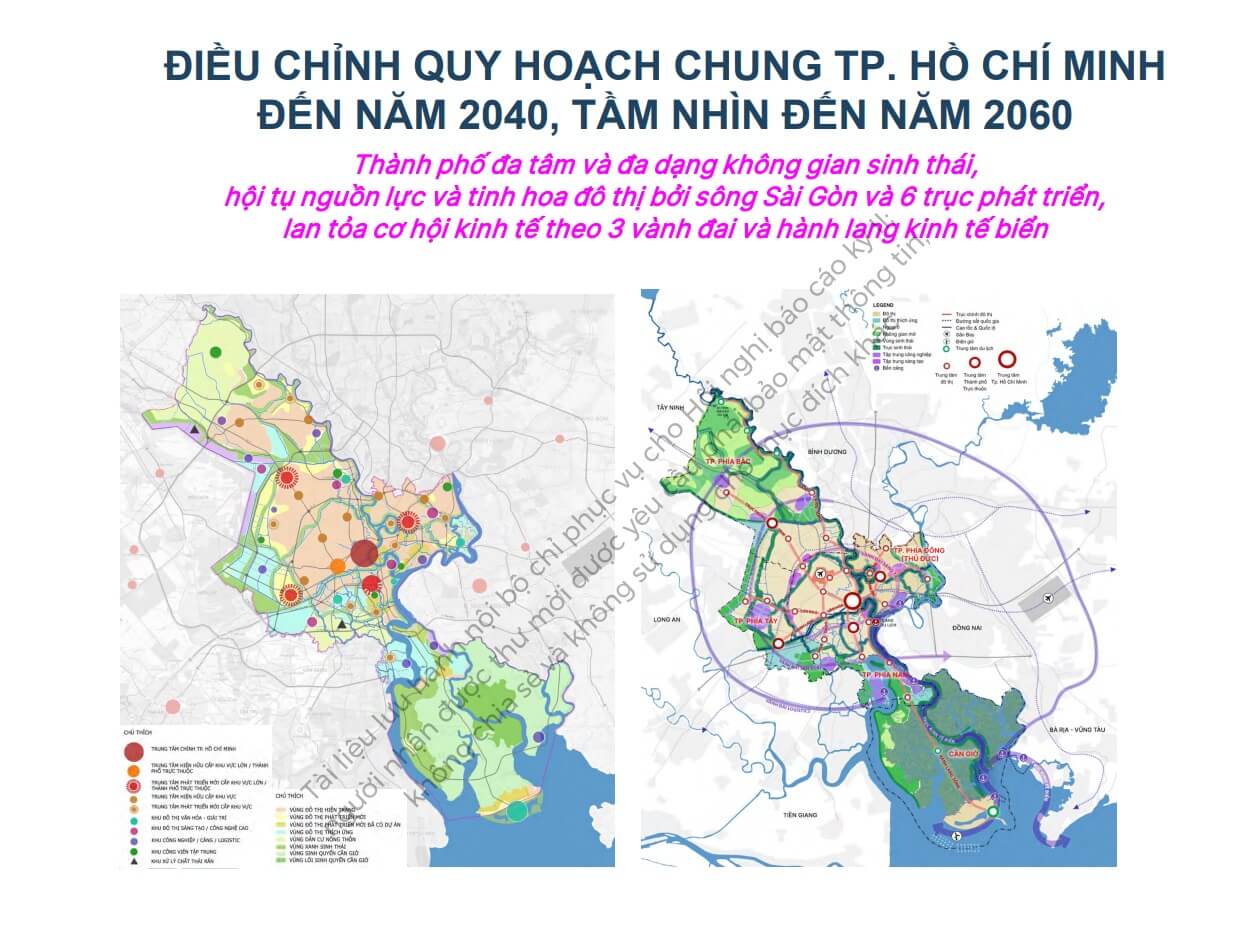 ĐIỀU CHỈNH QUY HOẠCH CHUNG TP. HỒ CHÍ MINH
ĐẾN NĂM 2040, TẦM NHÌN ĐẾN NĂM 2060